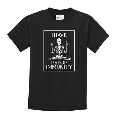 Luke Storey | Psy Immunity White Print Youth Tee