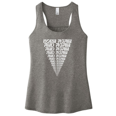 Luke Storey | Born Again White Print Women's Racerback Tank