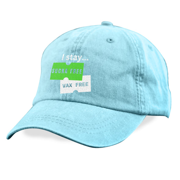 Megan McGlover | I Stay Sucka Vax Free White Text Hat