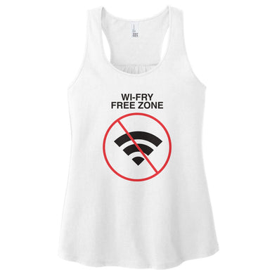 Luke Storey | Wi Fry Black Print Women's Racerback Tank