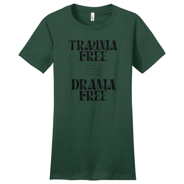 Luke Storey | Trauma Free Black Print Women's Fitted Tee