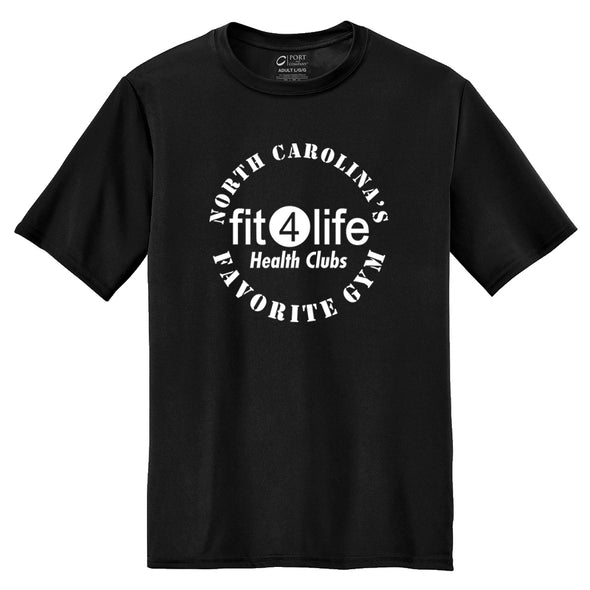 Fit4Life | Favorite Gym Circle Logo Performance Tee