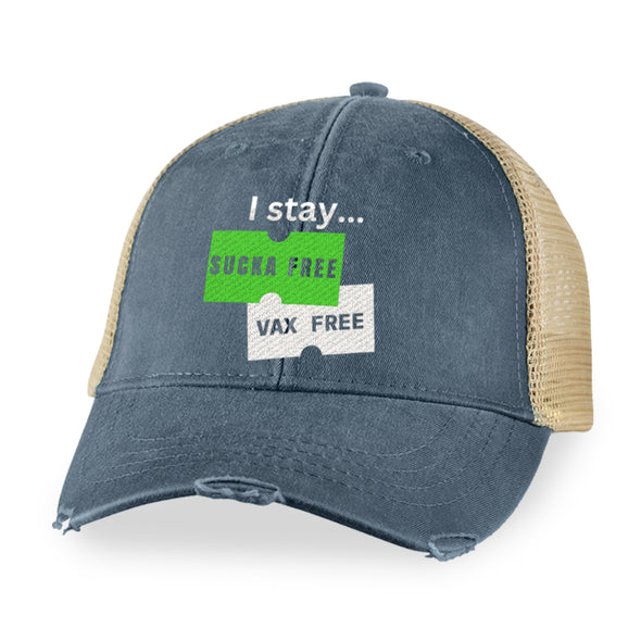 Megan McGlover | I Stay Sucka Vax Free White Text Hat