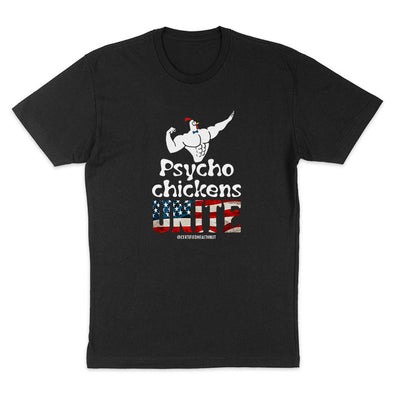 Certified Health Nut | Psycho Chickens Patriotic Men's Apparel