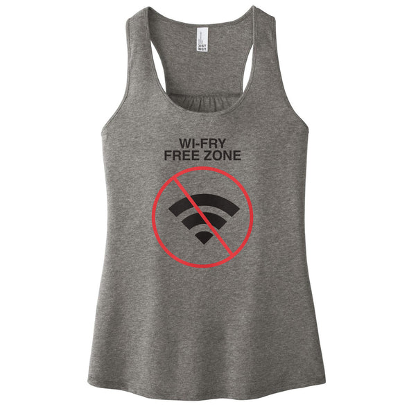 Luke Storey | Wi Fry Black Print Women's Racerback Tank