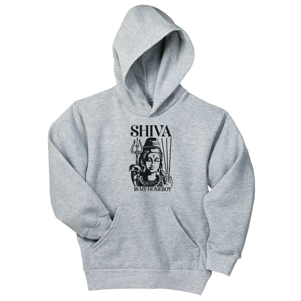 Luke Storey | Shiva Black Print Youth Hoodie