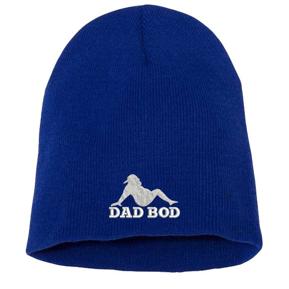 Jarah 30 | Dad Bod Silhouette White Beanie