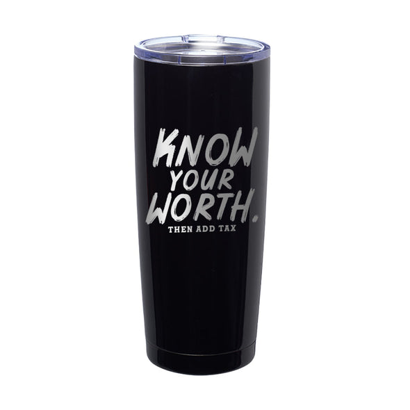 Jarah 30 | Know You Worth Laser Etched Tumbler