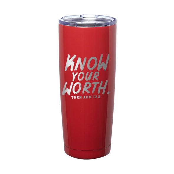 Jarah 30 | Know You Worth Laser Etched Tumbler