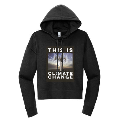 Luke Storey | Climate Change Black #2 Print Women's Fleece Hoodie