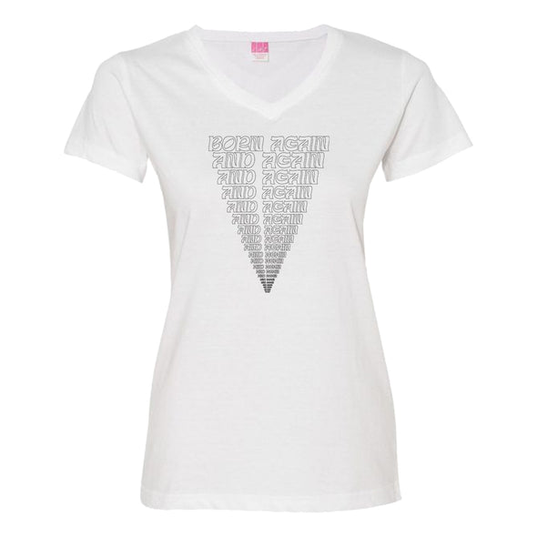 Luke Storey | Born Again Black Print Women's V-Neck