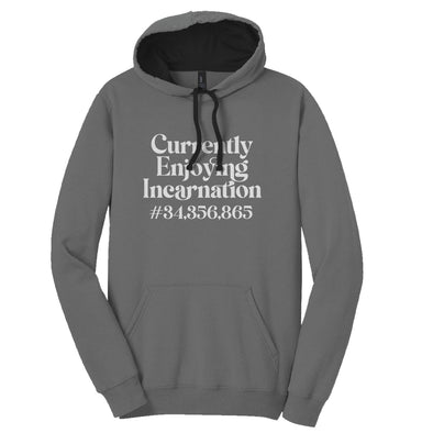 Luke Storey | Incarnation White Print Men's Fleece Hoodie