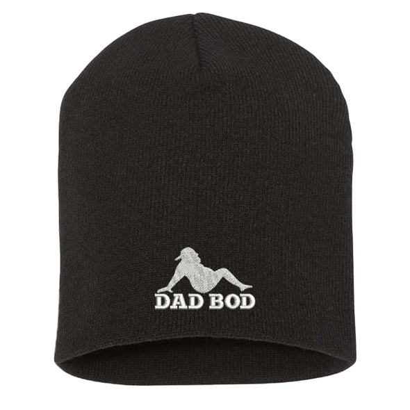 Jarah 30 | Dad Bod Silhouette White Beanie