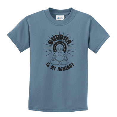 Luke Storey | Buddha Is My Homeboy Black Print Youth Tee