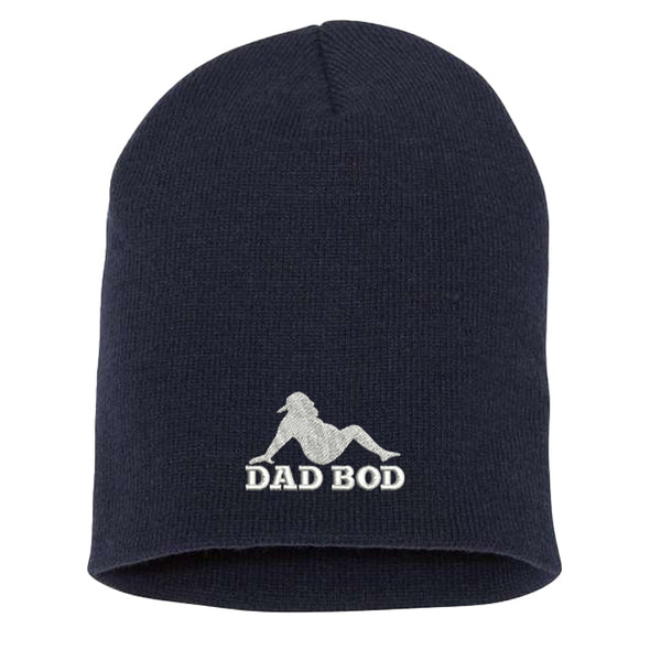 Jarah 30 | Dad Bod Silhouette White Beanie