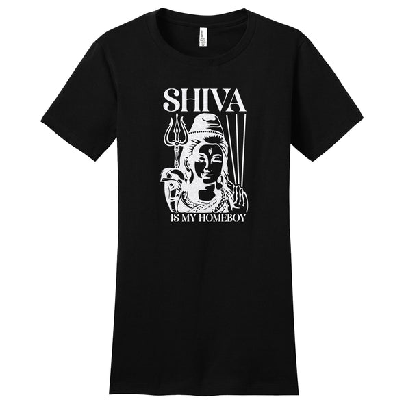 Luke Storey | Shiva White Print Women's Fitted Tee