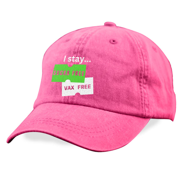 Megan McGlover | I Stay Sucka Vax Free White Text Hat