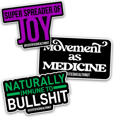 Certified Health Nut | Certified Health Nut Sticker Pack