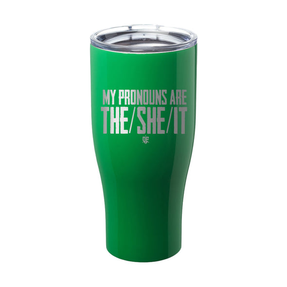 Officer Eudy | My Pronouns Laser Etched Tumbler