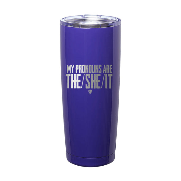 Officer Eudy | My Pronouns Laser Etched Tumbler