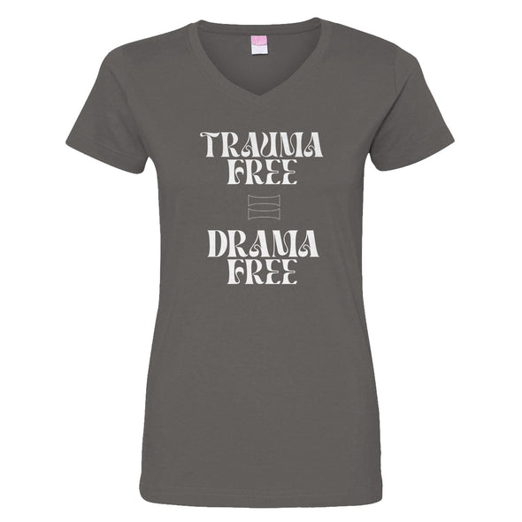 Luke Storey | Trauma Free White Print Women's V-Neck