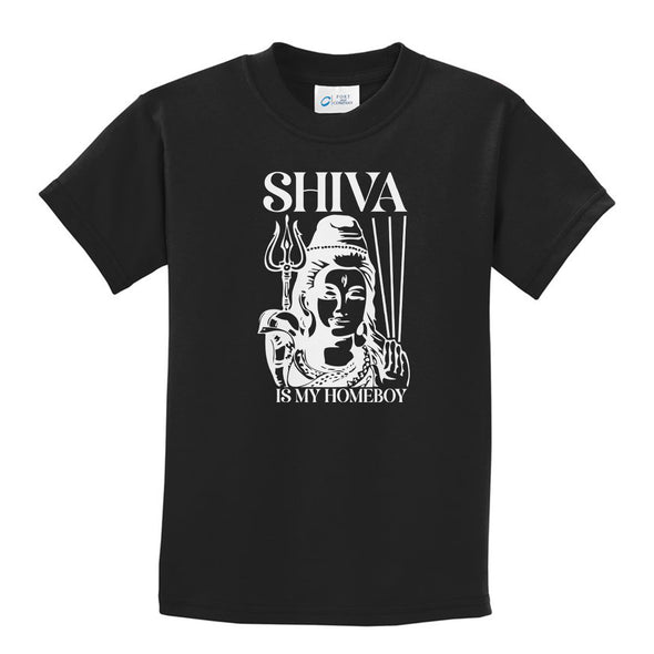 Luke Storey | Shiva White Print Youth Tee