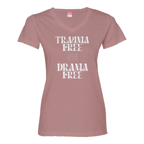 Luke Storey | Trauma Free White Print Women's V-Neck