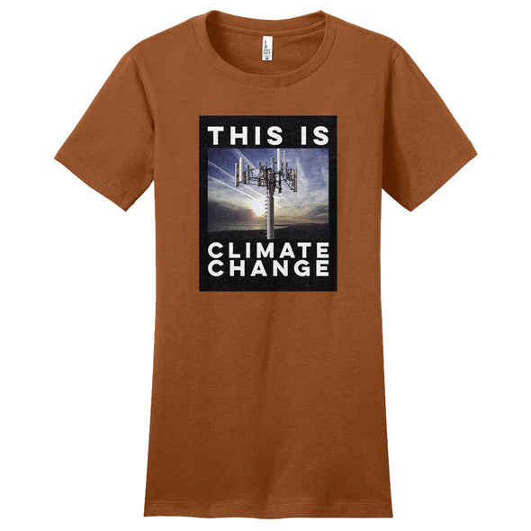 Luke Storey | Climate Change Black #2 Print Women's Fitted Tee