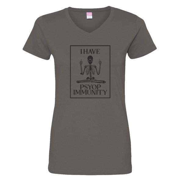 Luke Storey | Psy Immunity Black Print Women's V-Neck