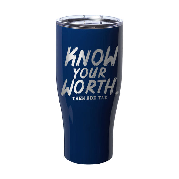 Jarah 30 | Know You Worth Laser Etched Tumbler