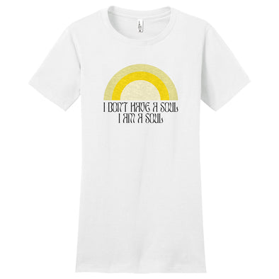 Luke Storey | I Am A Soul Black Print Women's Fitted Tee