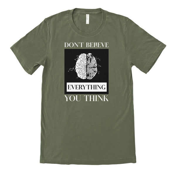 Luke Storey | Brain Think White Print Men's Tee