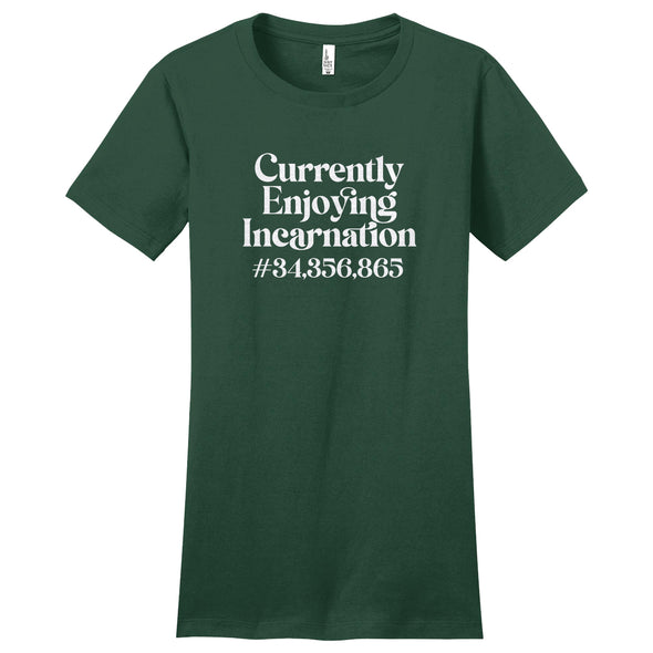 Luke Storey | Incarnation White Print Women's Fitted Tee