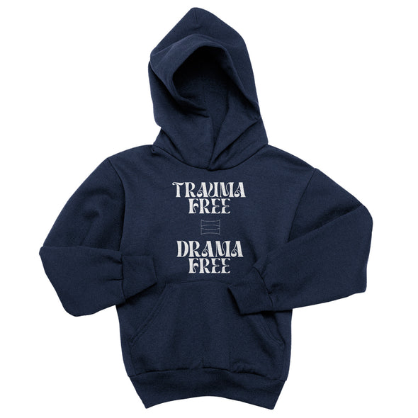 Luke Storey | Trauma Free White Print Youth Hoodie