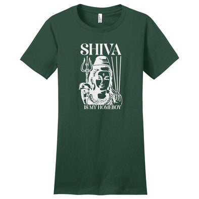 Luke Storey | Shiva White Print Women's Fitted Tee