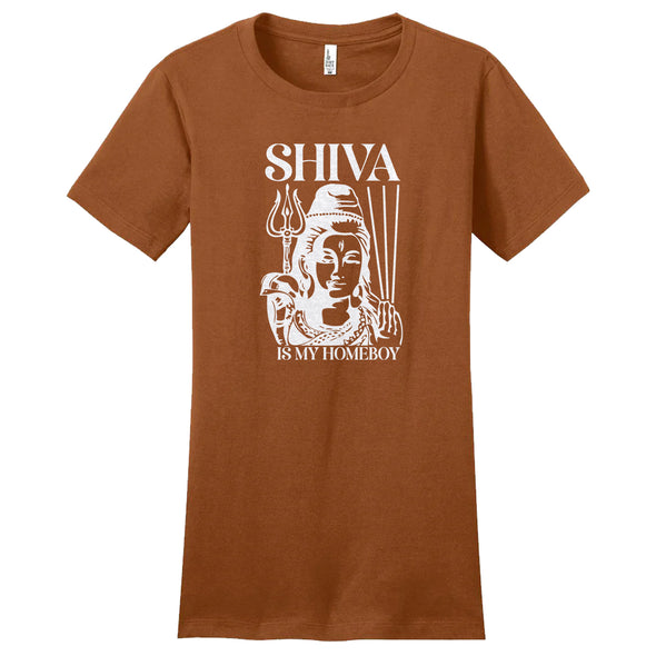 Luke Storey | Shiva White Print Women's Fitted Tee