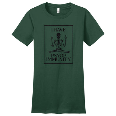 Luke Storey | Psy Immunity Black Print Women's Fitted Tee