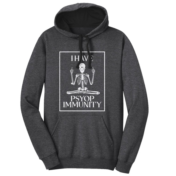 Luke Storey | Psy Immunity White Print Men's Fleece Hoodie