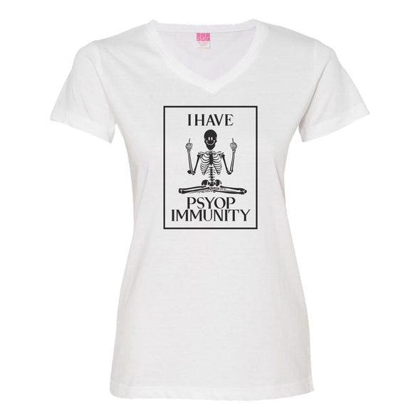 Luke Storey | Psy Immunity Black Print Women's V-Neck