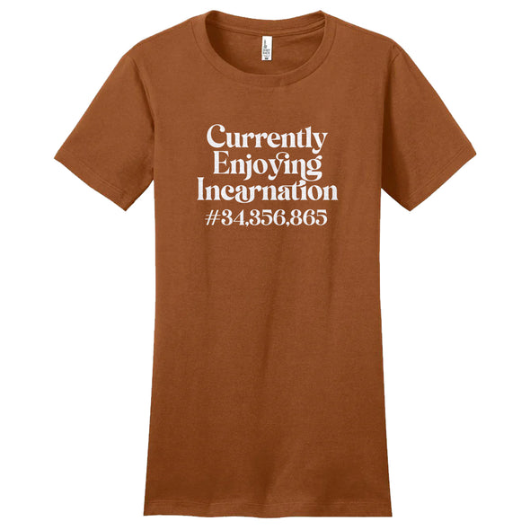 Luke Storey | Incarnation White Print Women's Fitted Tee