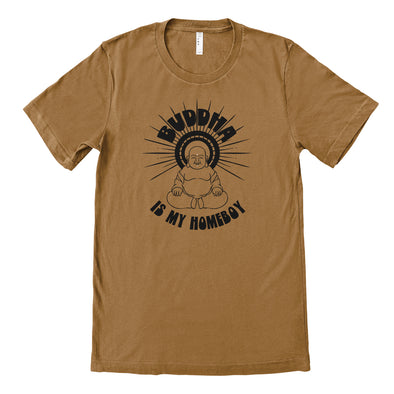 Luke Storey | Buddha Is My Homeboy Black Print Men's Tee