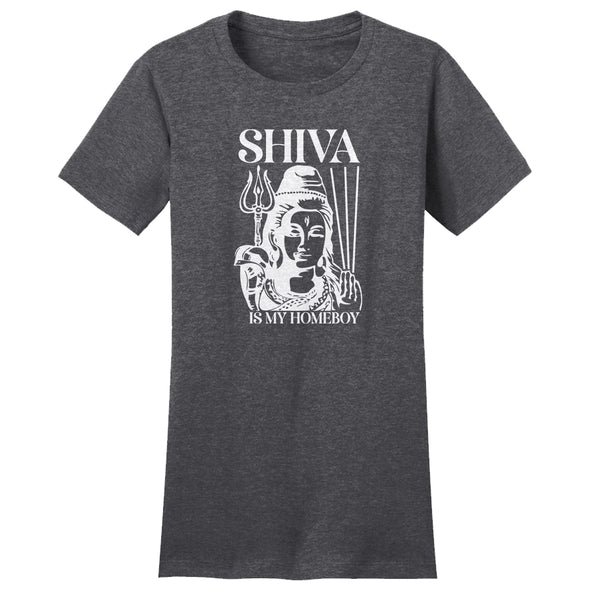 Luke Storey | Shiva White Print Women's Fitted Tee