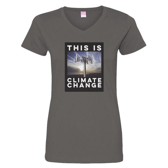 Luke Storey | Climate Change Black #2 Print Women's V-Neck