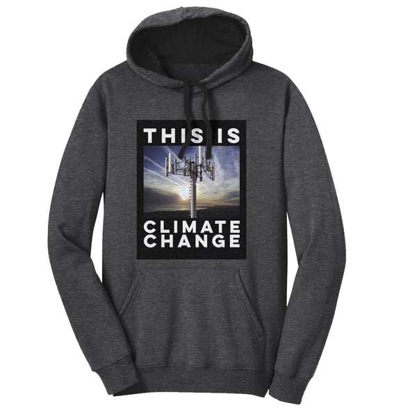 Luke Storey | Climate Change Black #2 Print Men's Fleece Hoodie