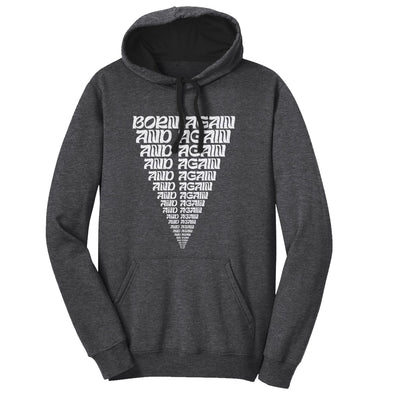 Luke Storey | Born Again White Print Men's Fleece Hoodie