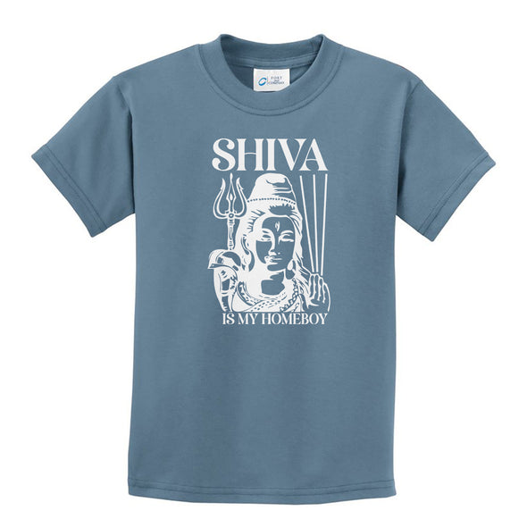 Luke Storey | Shiva White Print Youth Tee