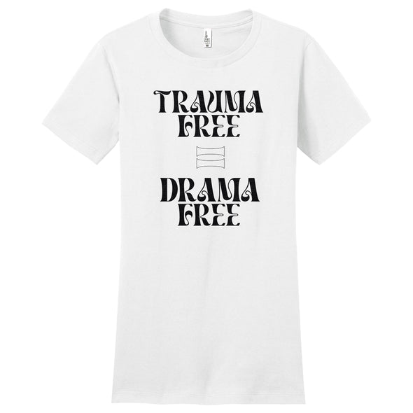 Luke Storey | Trauma Free Black Print Women's Fitted Tee