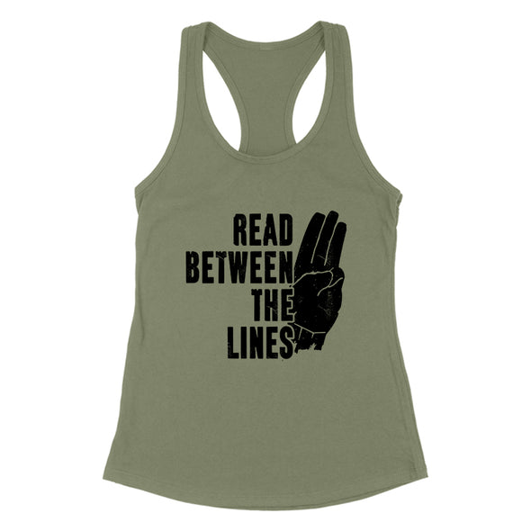 Dan Ball | Read Between The Lines Black Print Women's Apparel