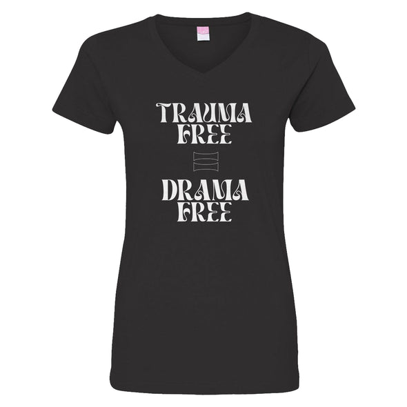 Luke Storey | Trauma Free White Print Women's V-Neck