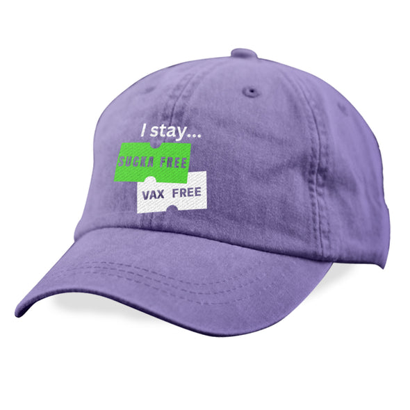 Megan McGlover | I Stay Sucka Vax Free White Text Hat